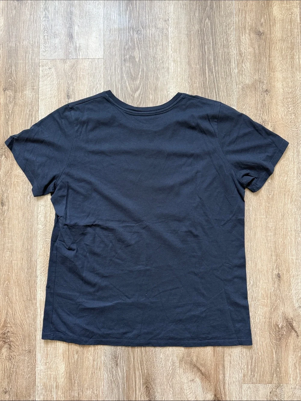 Alexander McQueen Black Tee with Blue McQueen Script and Red Brand - Picture 3 of 3